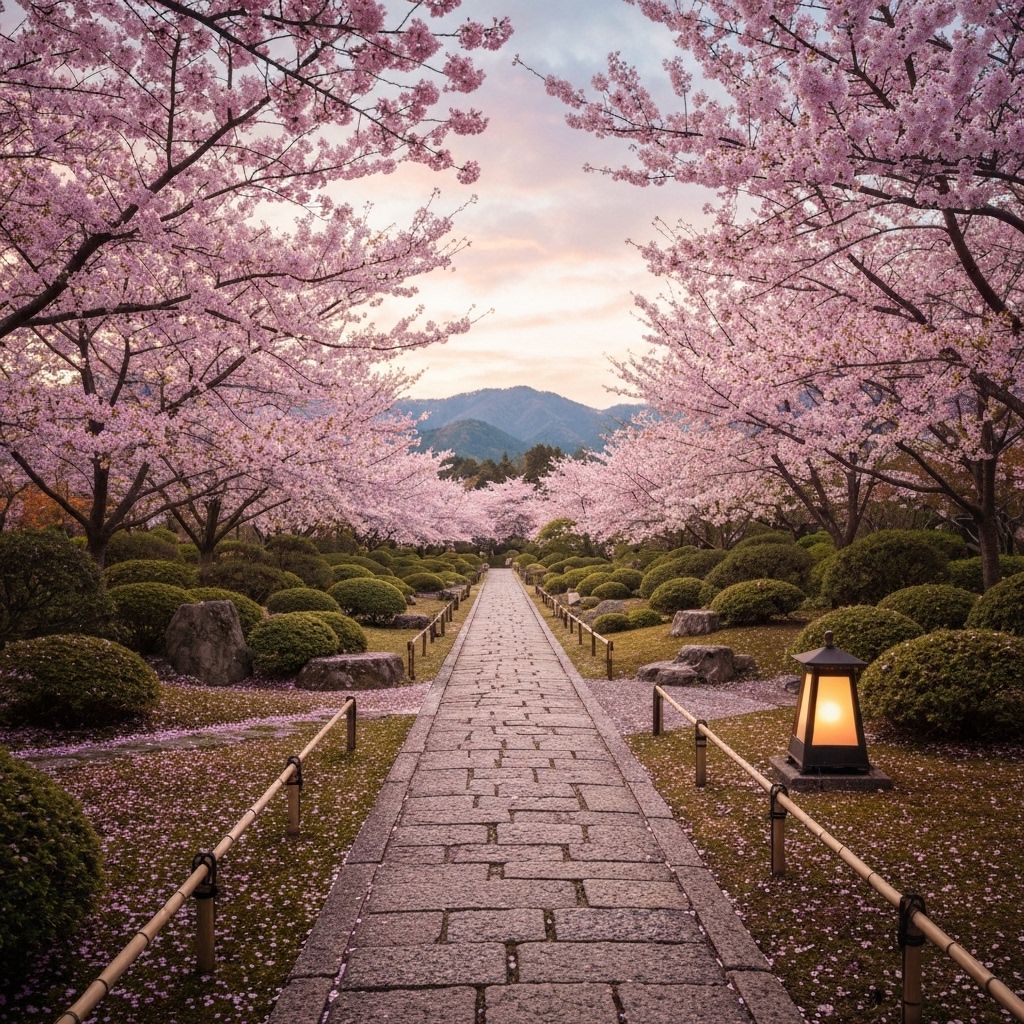 Elegant Japanese garden representing the domain's aesthetic appeal